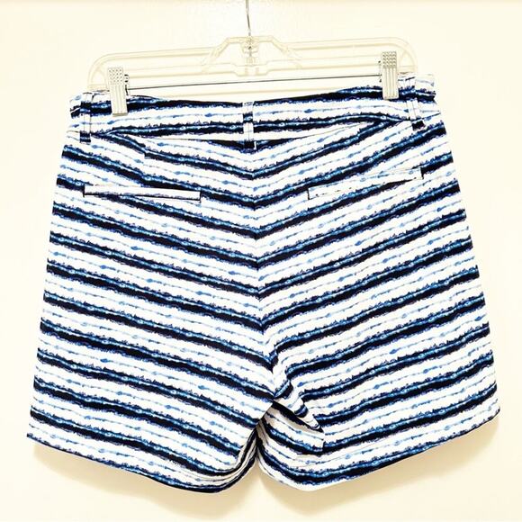 Spanx Sunshine Shorts, 6" Blue Painted Stripe Medium NWT‎ - Picture 9 of 10